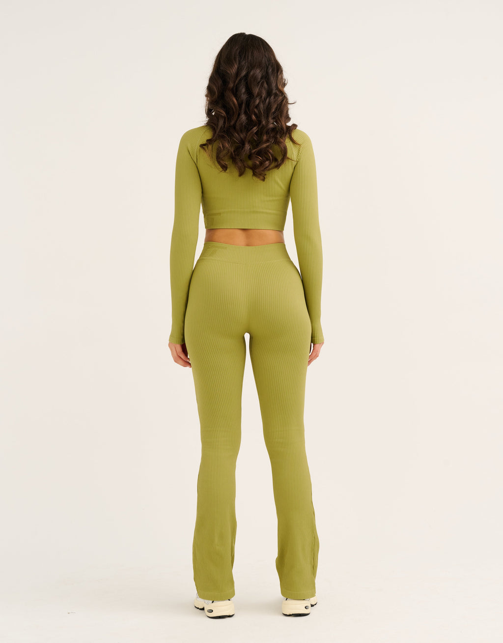 Arise Comfort Mid-Waist Flare Leggings - Olive